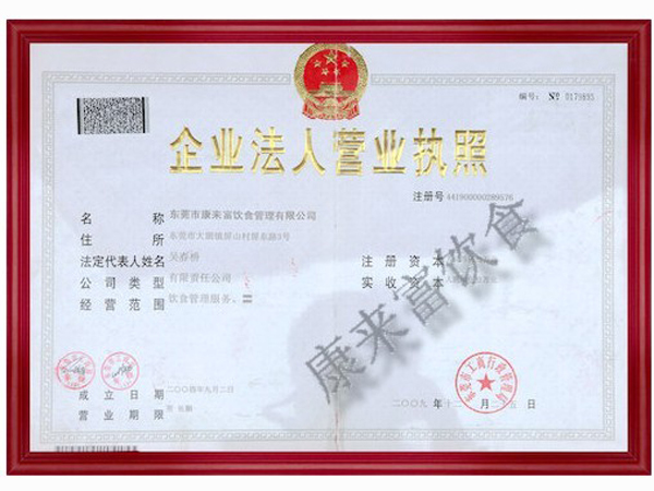 营业执照09年